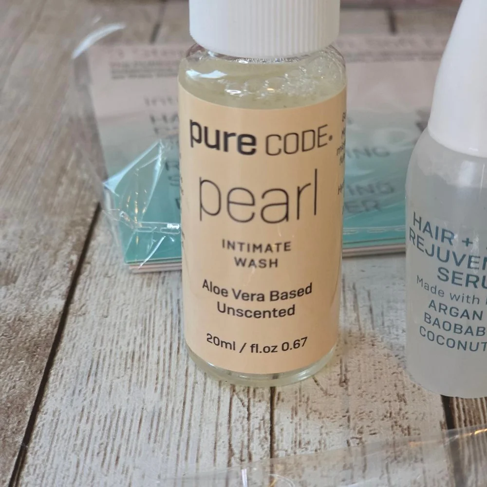 Pure Code Skincare Cleanser & Exfoliant samples NWOT
